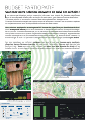 Donner un coup de pouce à la biodiversité sur Pessac – suivi à distance et pose de nichoirs
